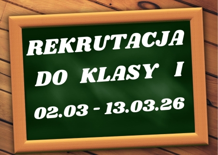 Rekrutacja do klasy I na rok szkolny 2026/2027