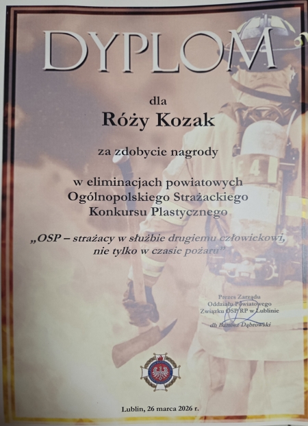 Sukces plastyczny Róży 