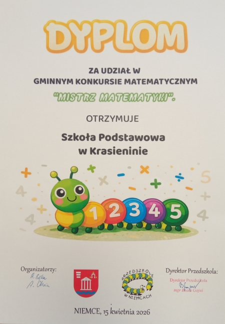 Mali Vicemistrzowie Matematyki z Krasienina