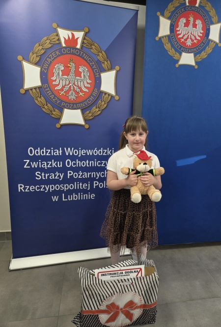 Róża laureatką wojewódzkiego plastycznego konkursu strażackiego 